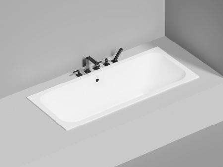 Ванна из искусственного камня Salini ORLANDA 103223M 170х75 встраиваемая прямоугольная с ножками